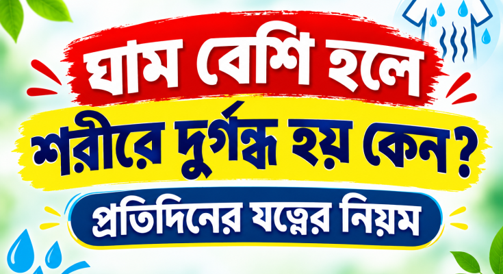 ঘাম বেশি হলে শরীরে দুর্গন্ধ হয় কেন? প্রতিদিনের যত্নের নিয়ম